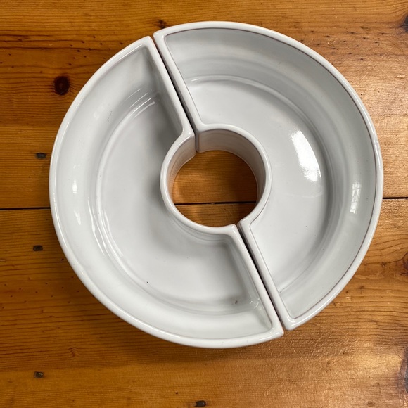 White DANSK Portugal 2 piece serving dish - Picture 1 of 3